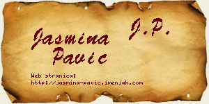 Jasmina Pavić vizit kartica
